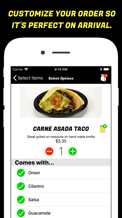 Taqueria Revolución iPhone screenshot 2 - Food & Drink app