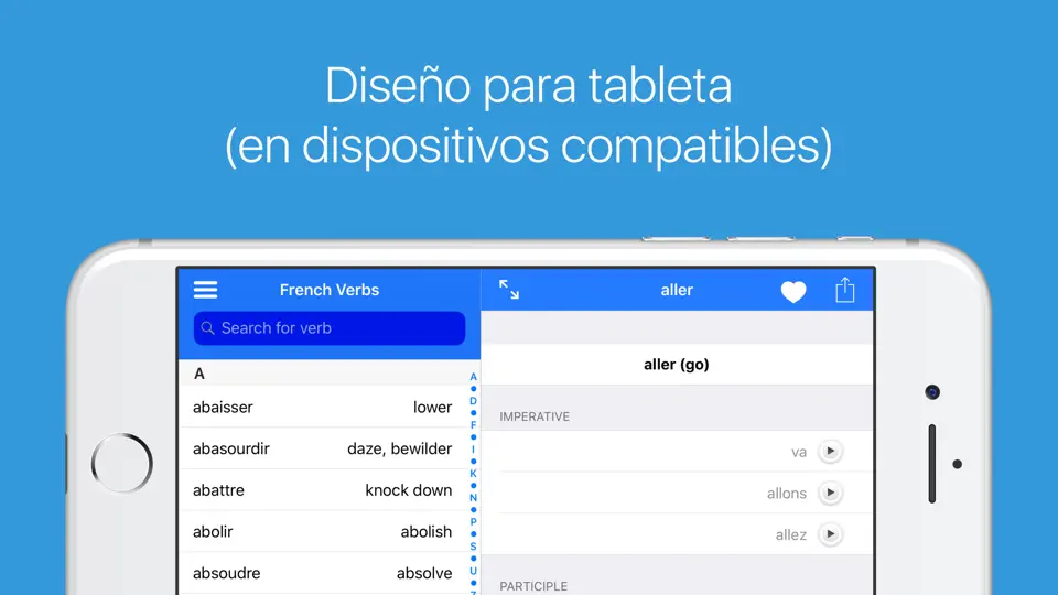 Captura de pantalla de Verbos En Francés en iPhone 6