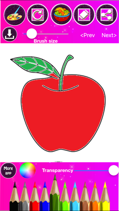 Fruits Coloring & Drawing Screenshot
