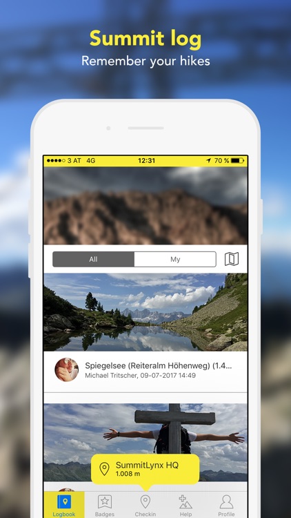 Hiking log & outdoor maps screenshot-0