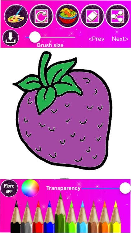 Fruits Coloring & Drawing