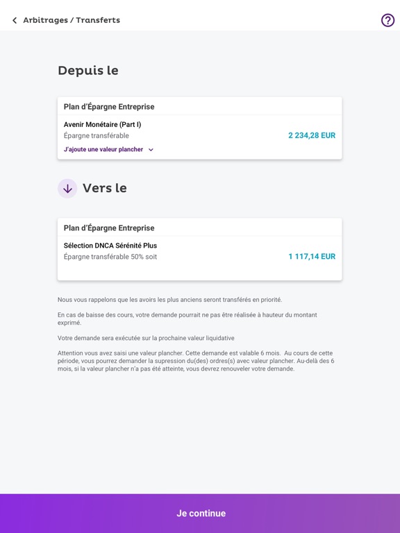 Screenshot #4 pour Mon Epargne Salariale