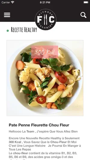 Fitness et Calories screenshot 2