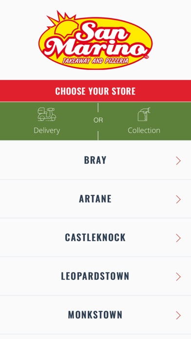 San Marino Takeaway Screenshot