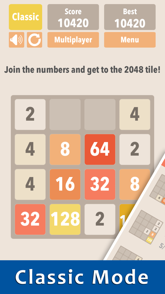 #1. 2048 :) (iOS) 由: Chaohsien Lee