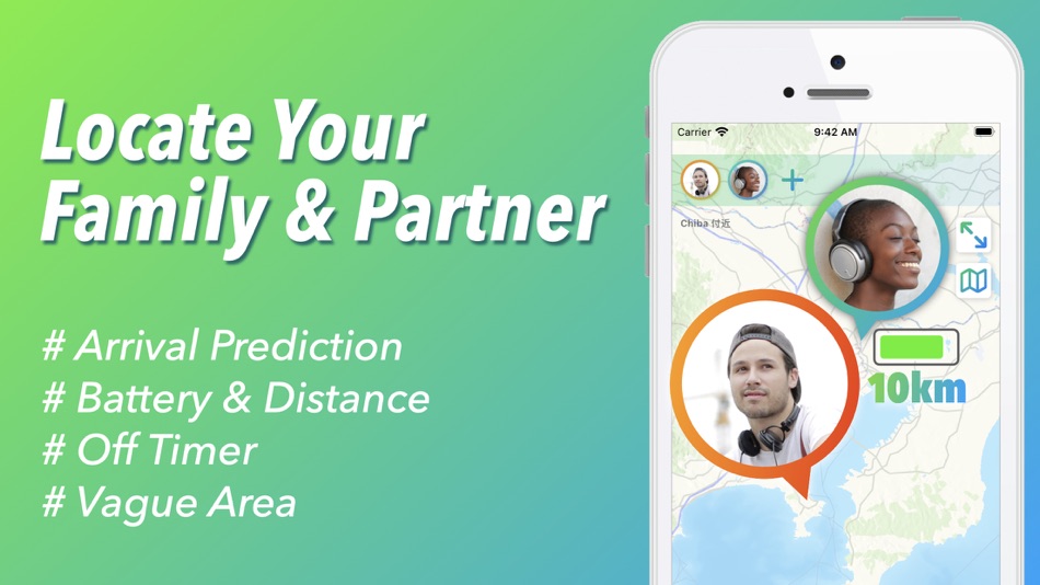 #1. Location Sharing Tracker (iOS) 由: takaaki ono