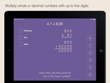 Long Multiplication iPad screenshot