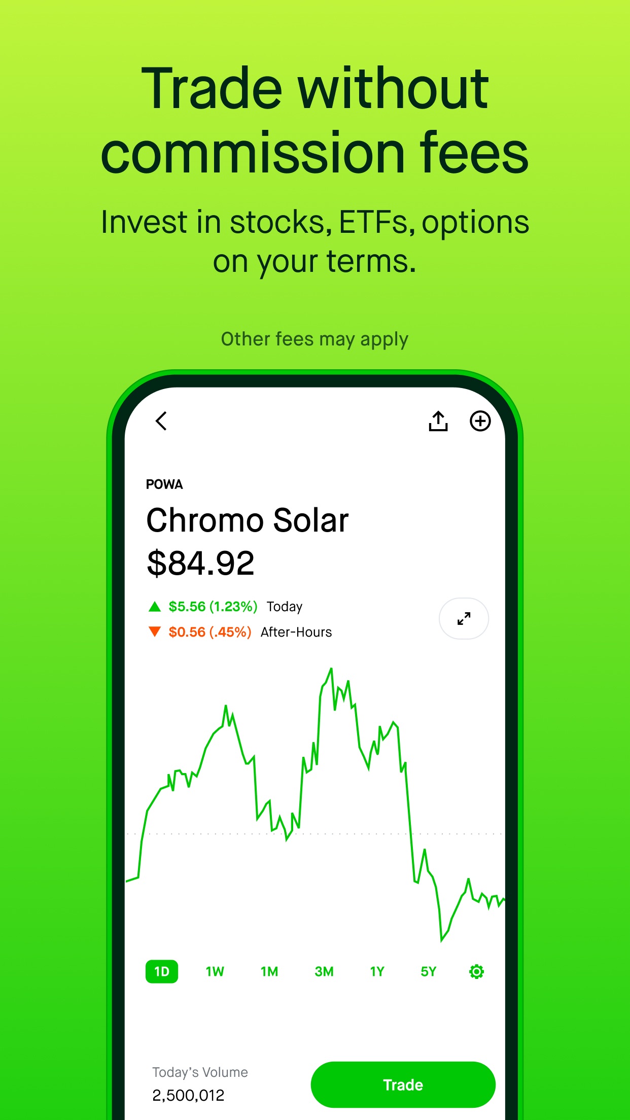 Screenshot do app Robinhood: Investing for All