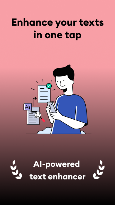 AiText: Grammar & Spell Check iPhone screenshot 1 - Reference app