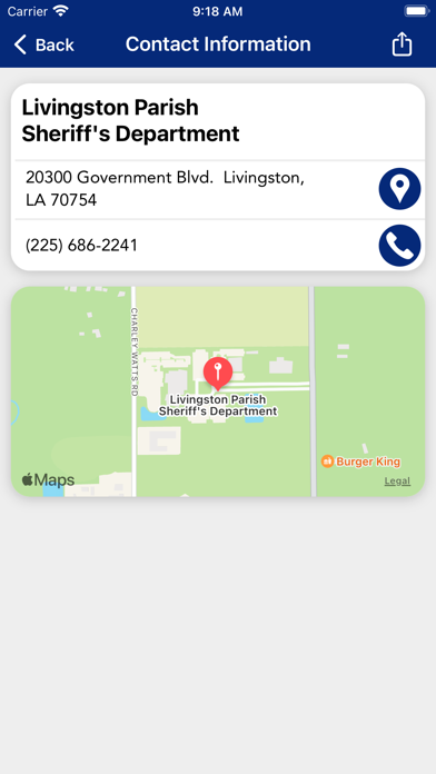 Livingston Parish Sheriff Screenshot