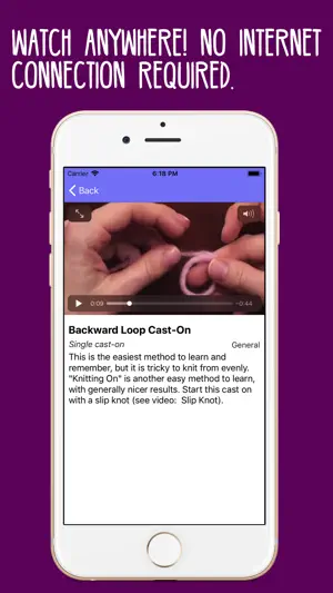 KnittingHelp Video Reference screenshot 2