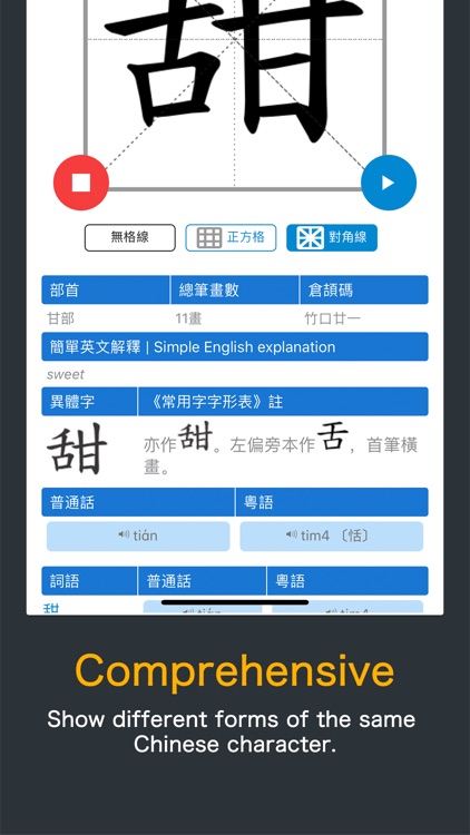 HK Chinese Lexical List