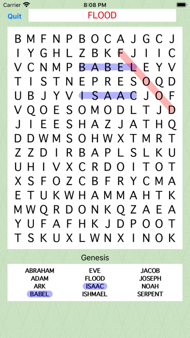 Giant Bible Word Search Screenshot