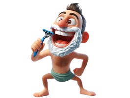 Happy Shaving Stickers