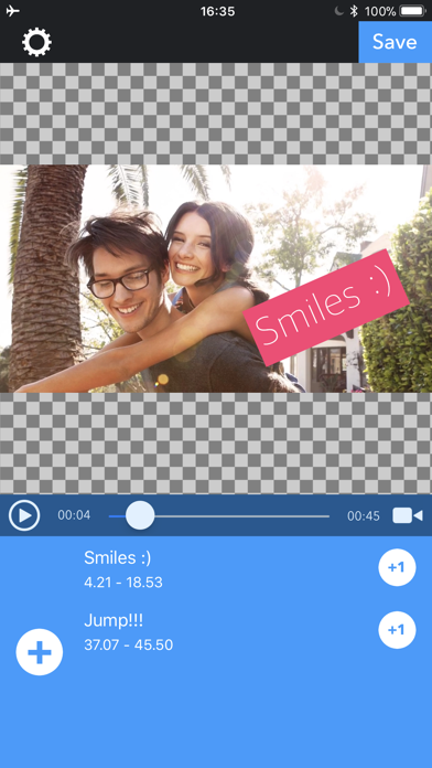 Screenshot #2 pour MojiMov - Text on the video.