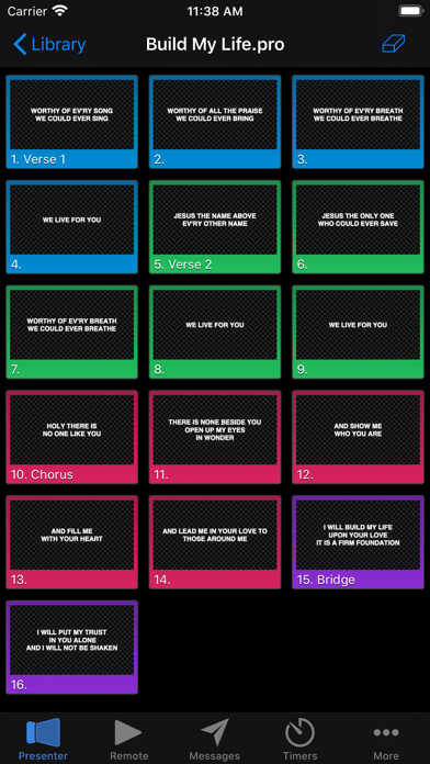 Screenshot #3 pour ProPresenter Remote Classic