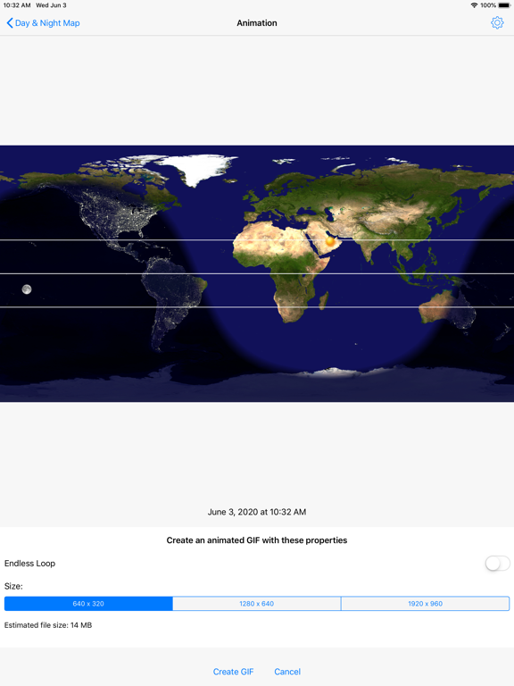 Day & Night Map iPad screenshot 7
