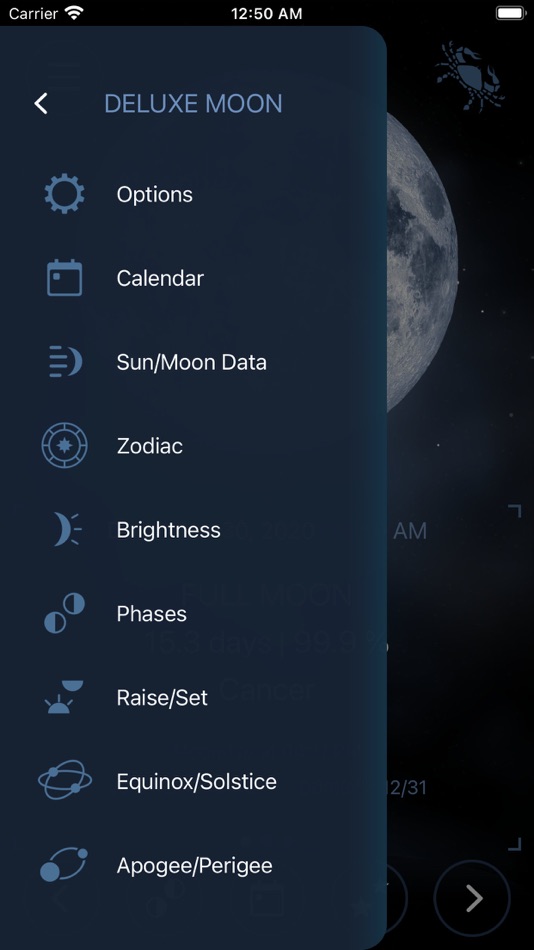 #4. Deluxe Moon Pro • App & Widget (iOS) Podle: Sergey Vdovenko