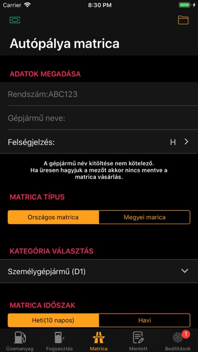 Utazási költségszámítás Screenshot