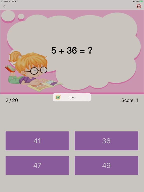 Second Grade Math Quiz iPad screenshot 3 - Education app
