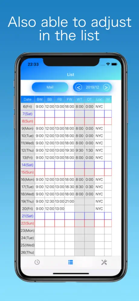 Auto Input Work Time-TimeTouch