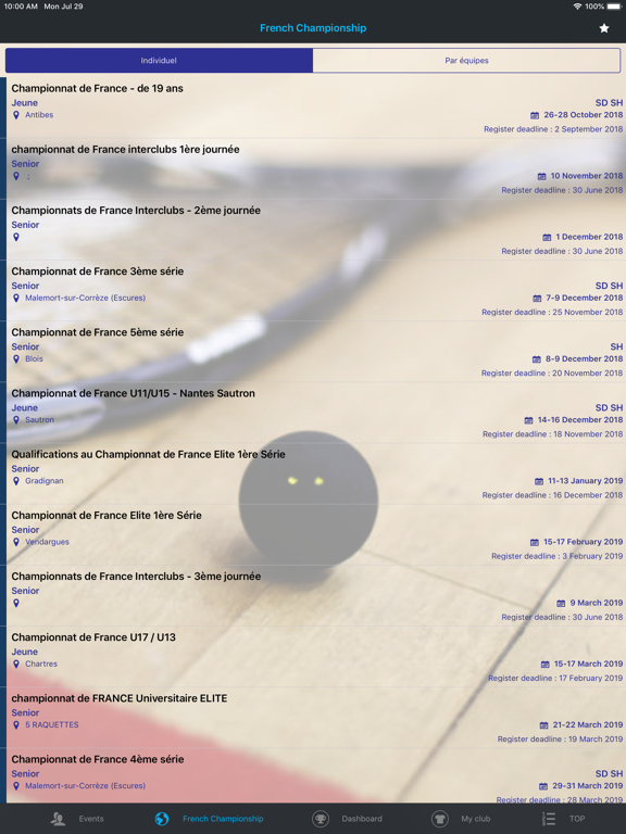 Screenshot #5 pour Squash'App