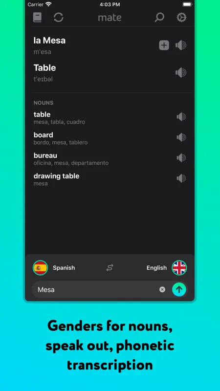 Übersetzer & Wörterbuch – Mate screenshot 5 of 9
