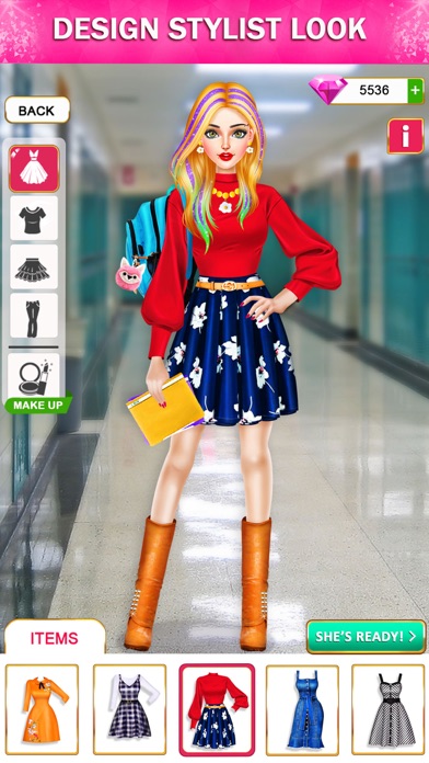 College Girls Fashion Dress Up Screenshot