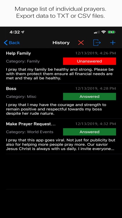 Prayer Request Notes