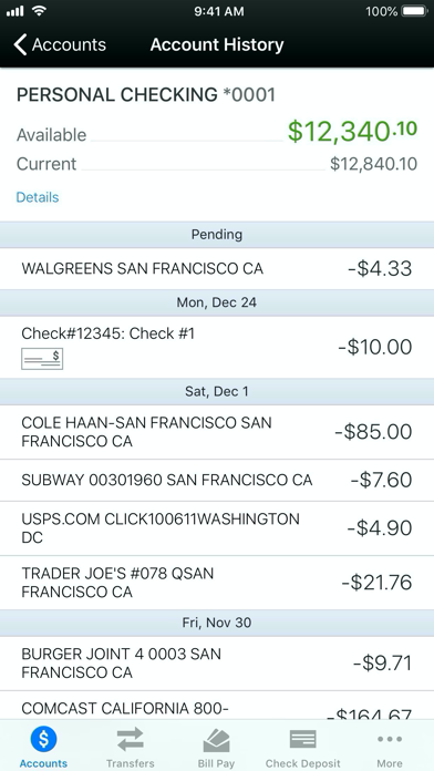 Fulton Bank Mobile Banking Screenshot
