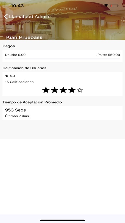 Llamafood Admin