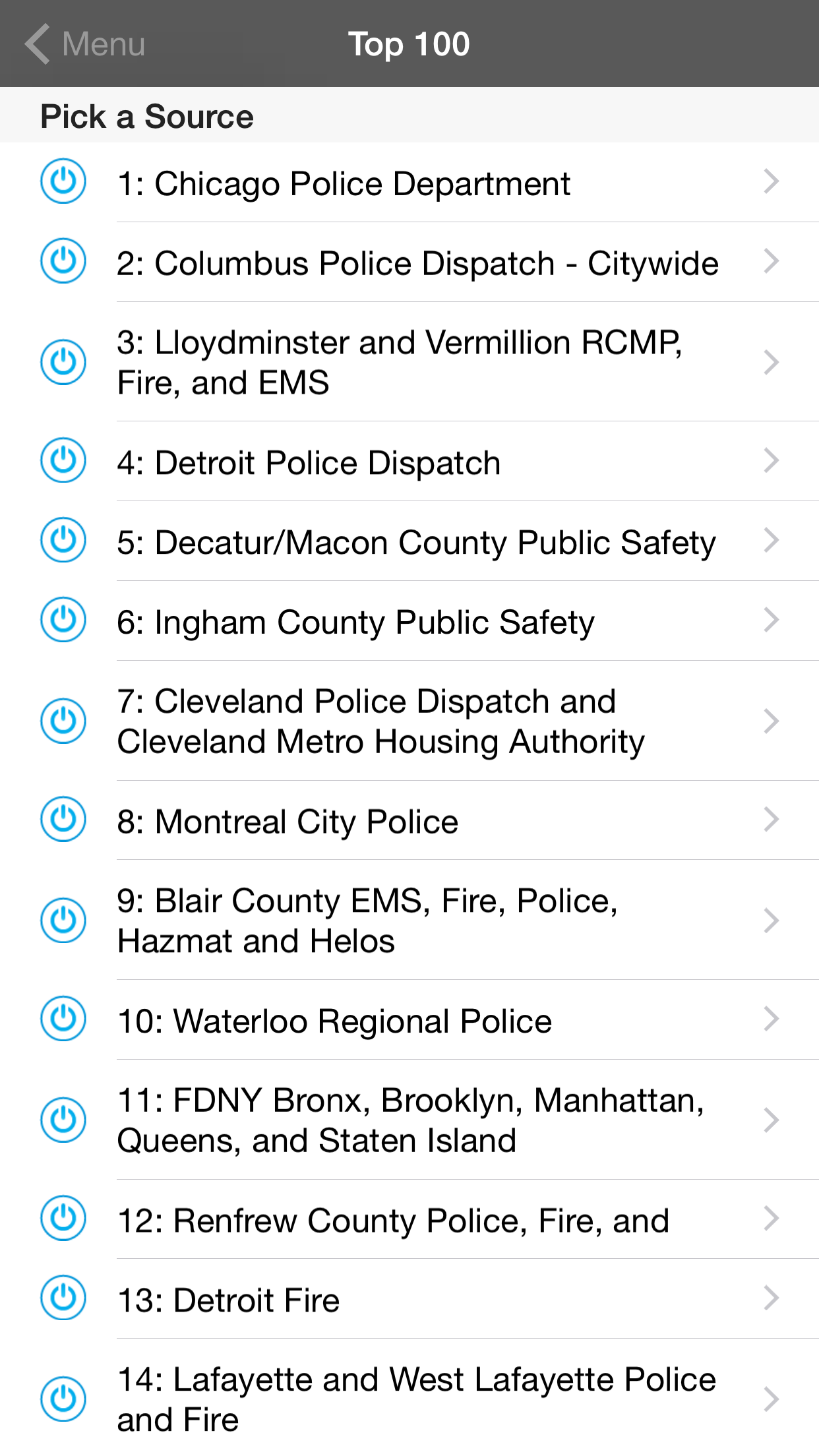 5-0 Radio Pro Police Scanner screenshot 5