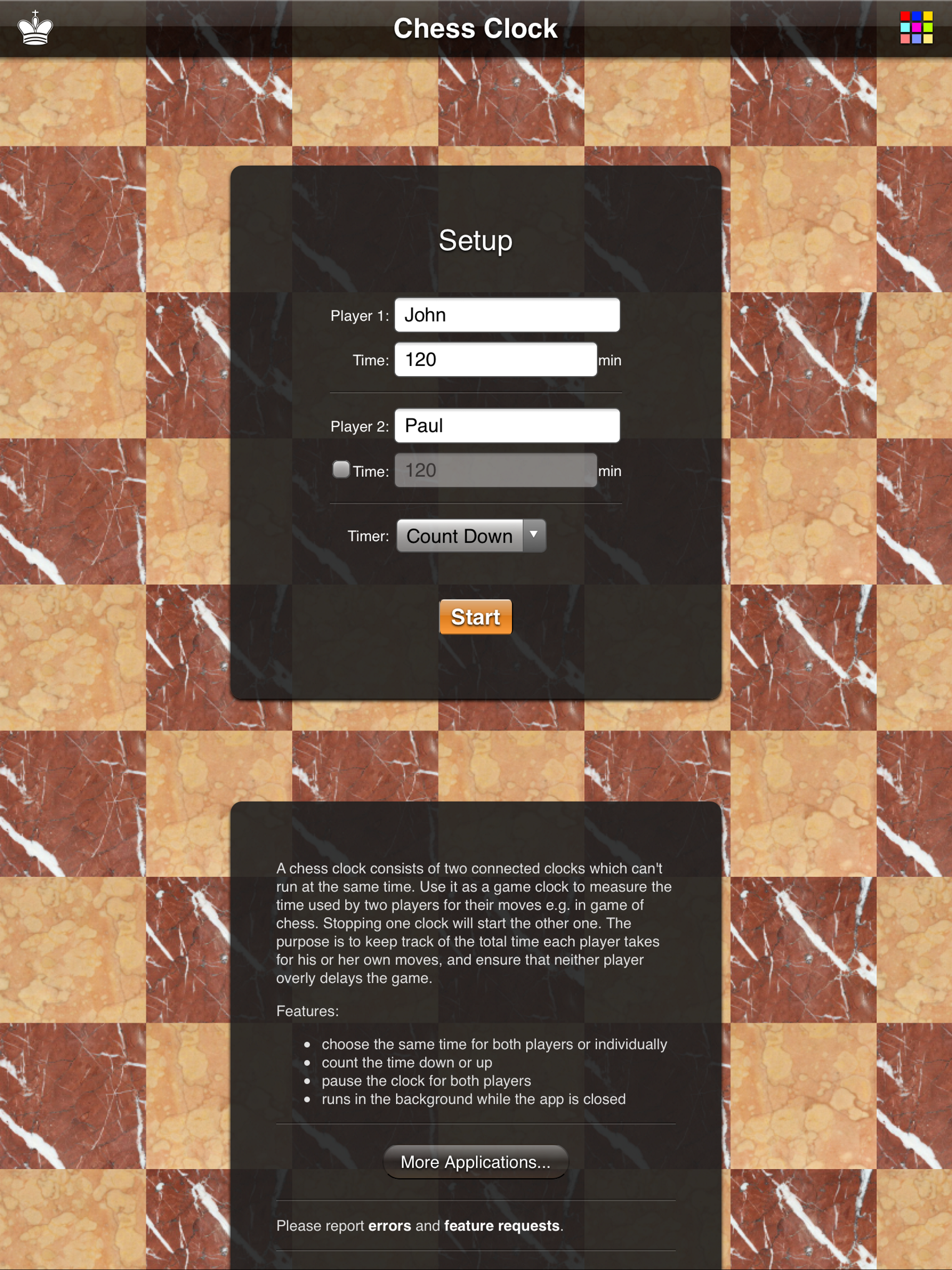 Chess Clock App screenshot 8