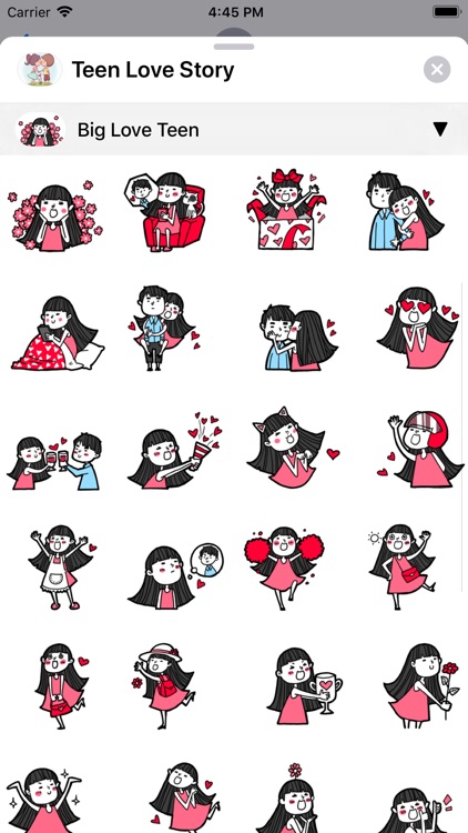Teen Love Story Stickers screenshot-8