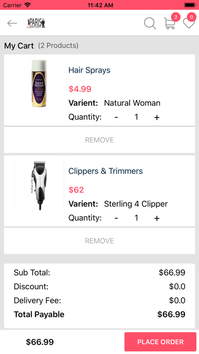 Paris Beauty Supply Screenshot