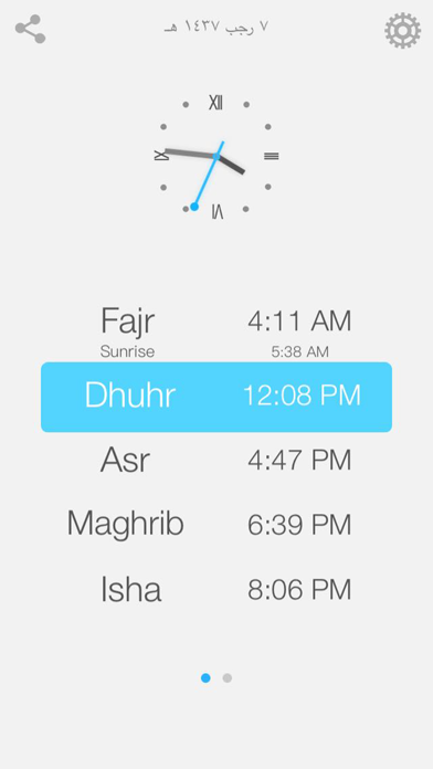 Screenshot #1 pour Salat Times - Islamic Prayers