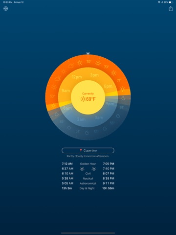 Solar Eclipse 2026 SolarWatch iPad screenshot