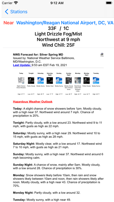 kWx iPhone screenshot 2 - Weather app
