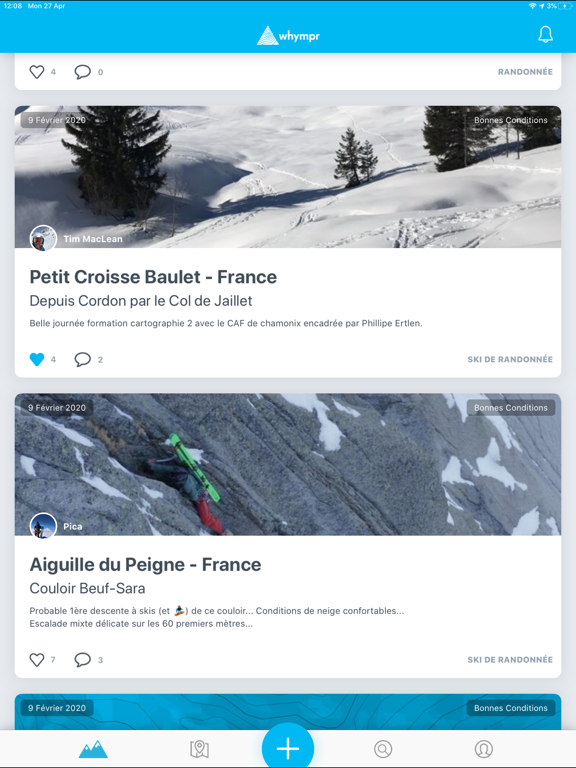 Whympr | Ski, Hike, Climb iPad screenshot 8 - Health & Fitness app