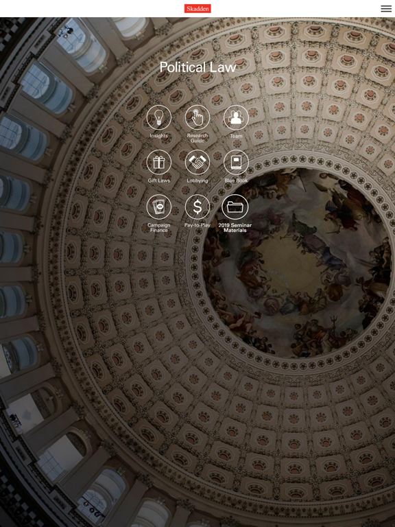 Skadden Political Law iPad screenshot 8 - Business app