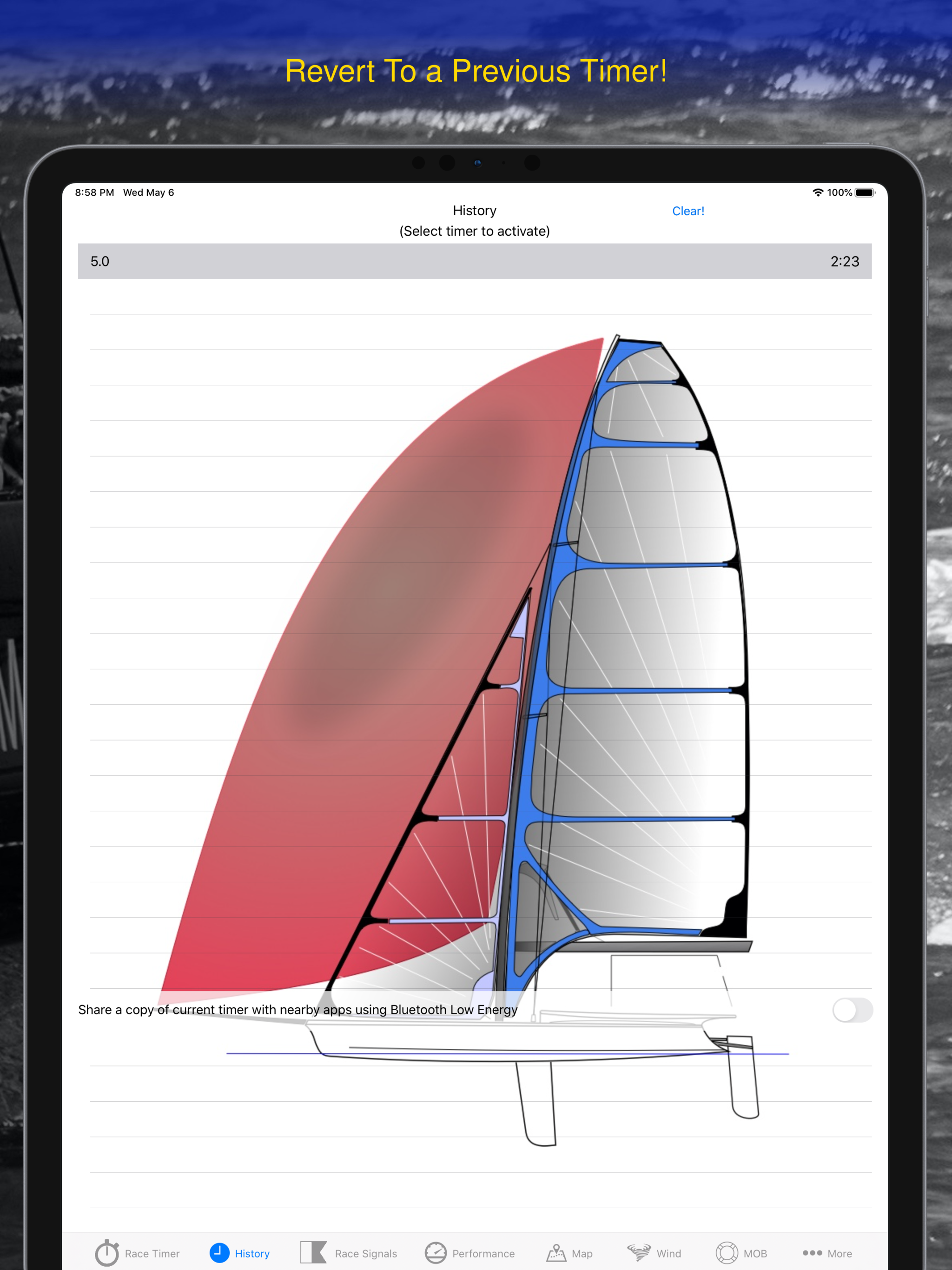 Race Master Sail Timer + Speed