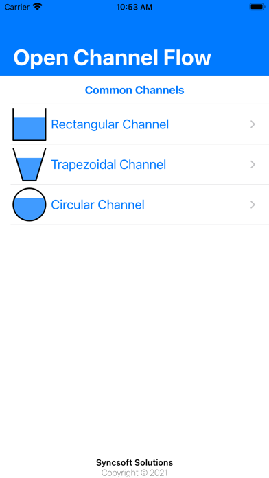 Screenshot #1 pour Open Channel Flow Pro