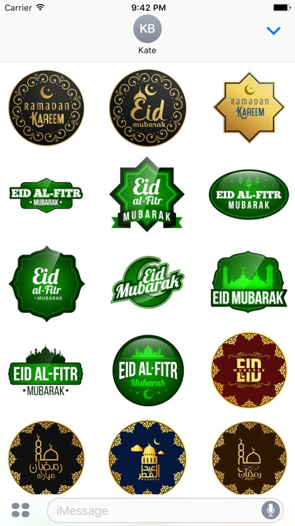 Eid Mubarak Stickers and Emoji