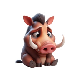 Sad Warthog Stickers