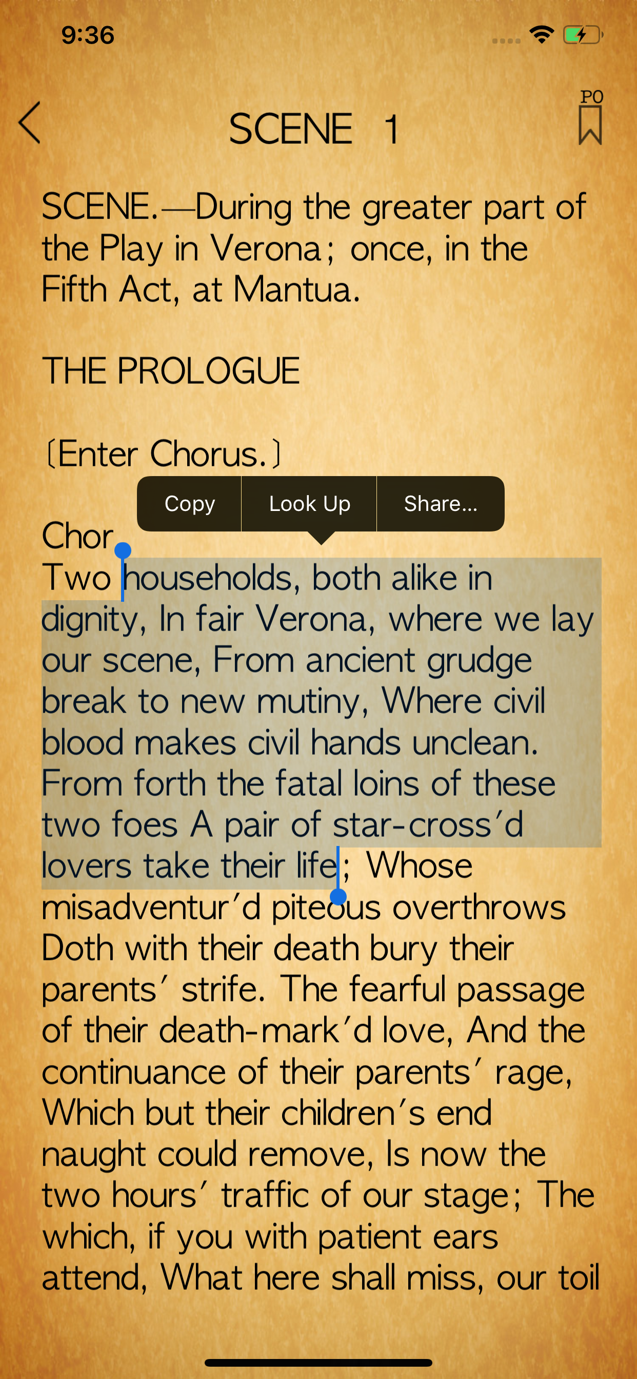 Shakespeare - Complete Search