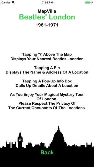 MapVille Beatles London screenshot 1
