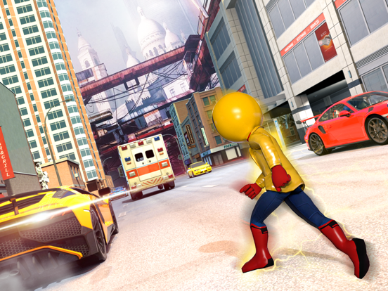 Amazing Stick Spider City Hero iPad screenshot 4 - Games app