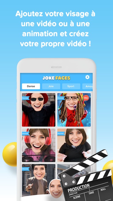 Screenshot #1 pour Créateur Vidéo Drôle-JokeFaces