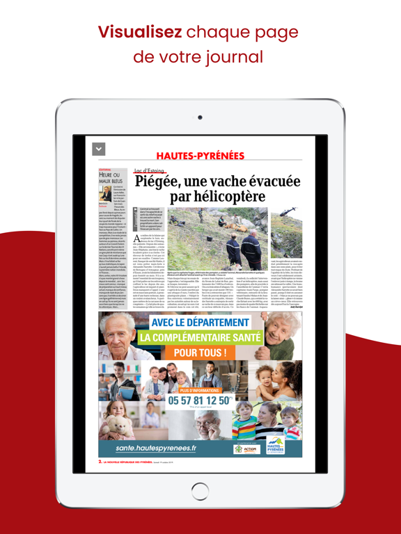 Journal La NR des Pyrénées iPad screenshot