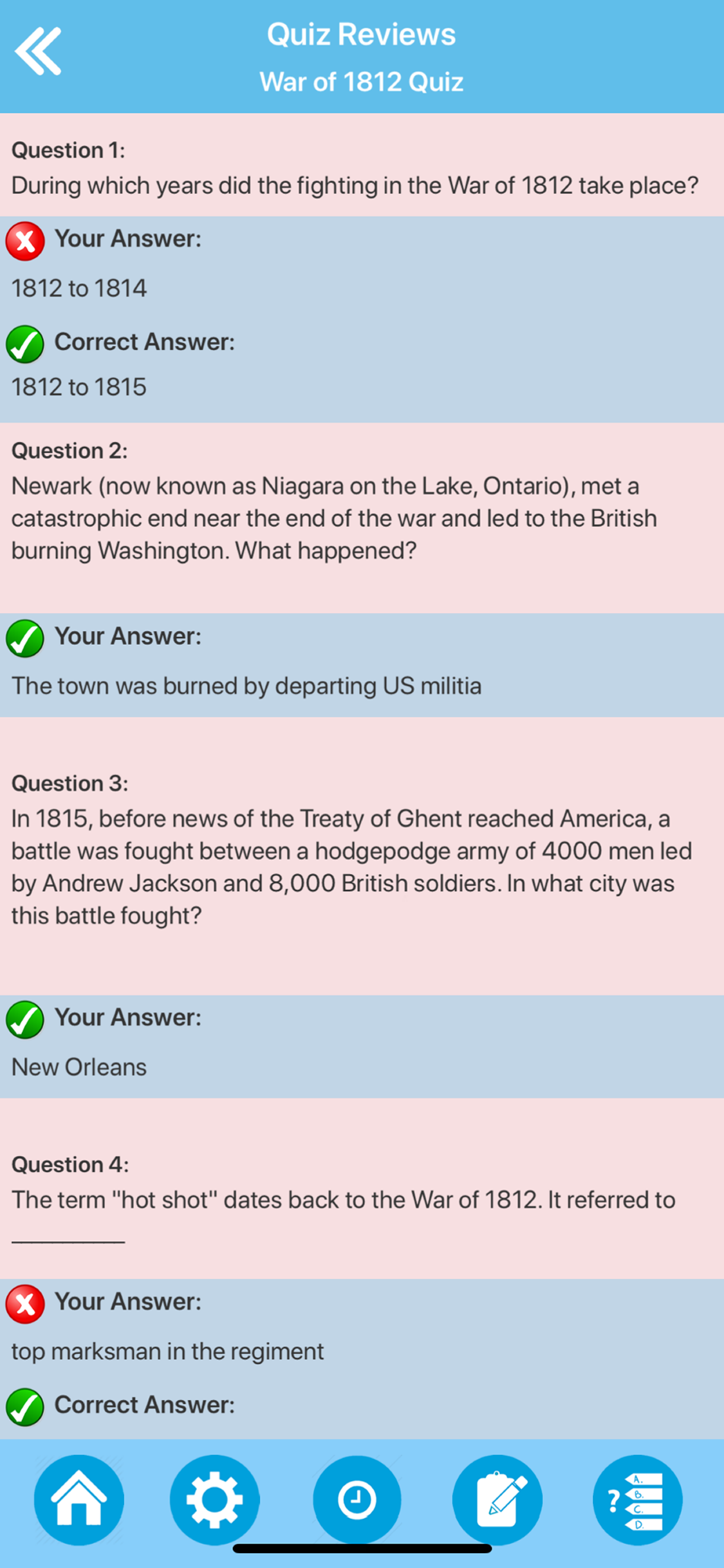 War of 1812 History screenshot 4
